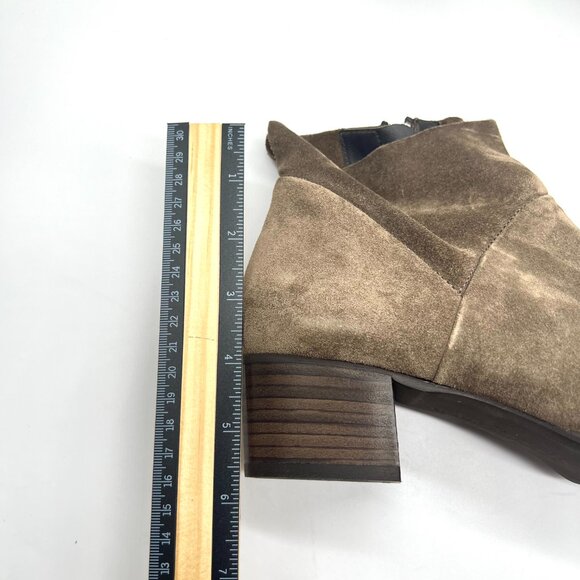 Paul Green Womens 8.5 US 6 UK Faye Brown Suede Leather‎ Ankle Boots Shoes - Picture 12 of 15